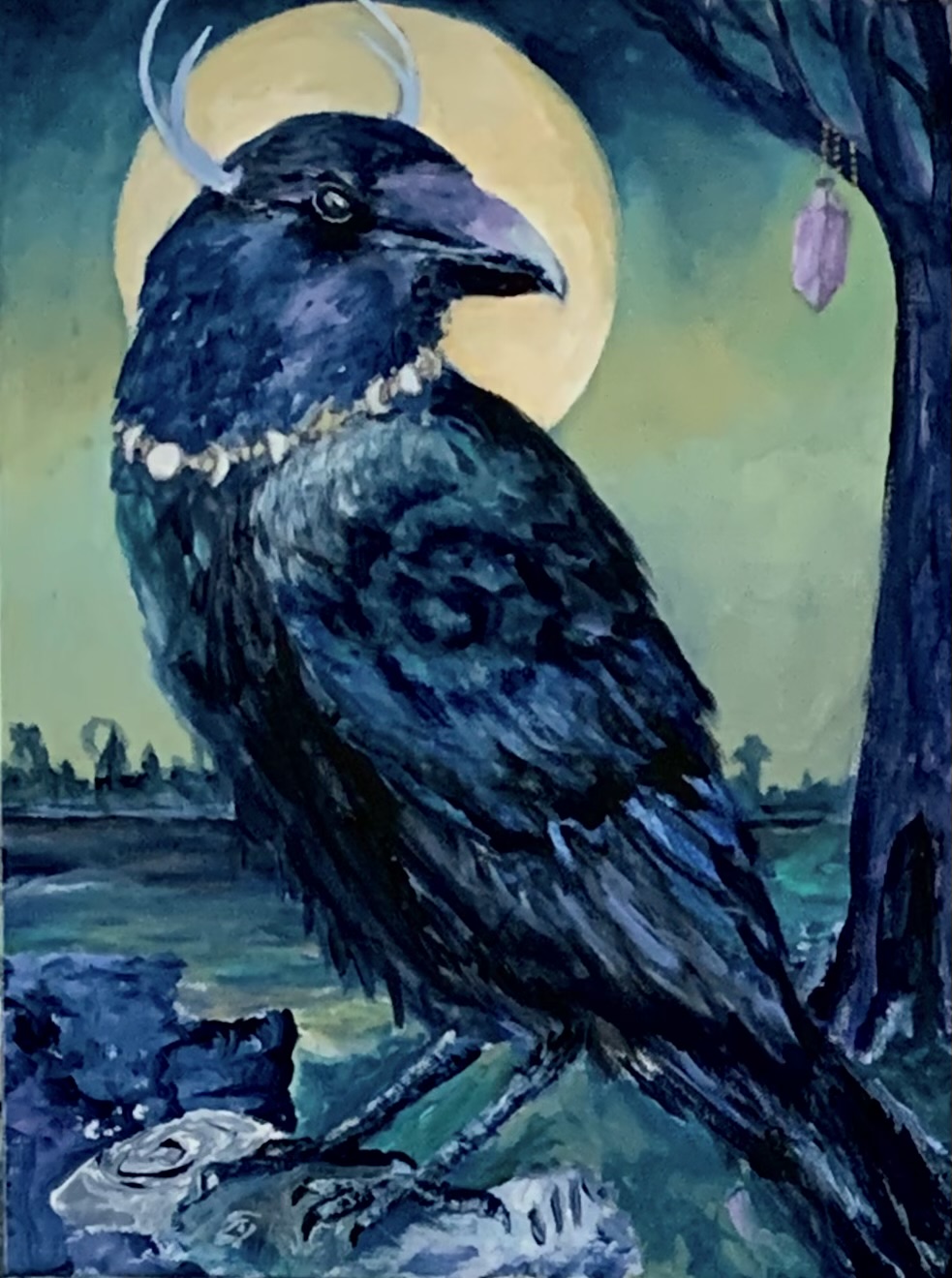 Shaman Wisdom Raven - Pat's Art Full Life